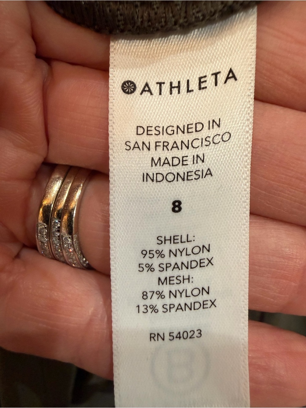 Athleta Trekkie North Jogger Olive Green Ripstop Hiking Pants Size 8 Gorpcore - Picture 10 of 11